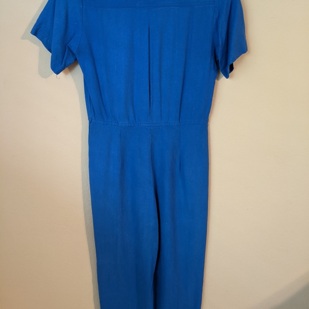 Vintage Blue Jumpsuit - Picture 3 of 4